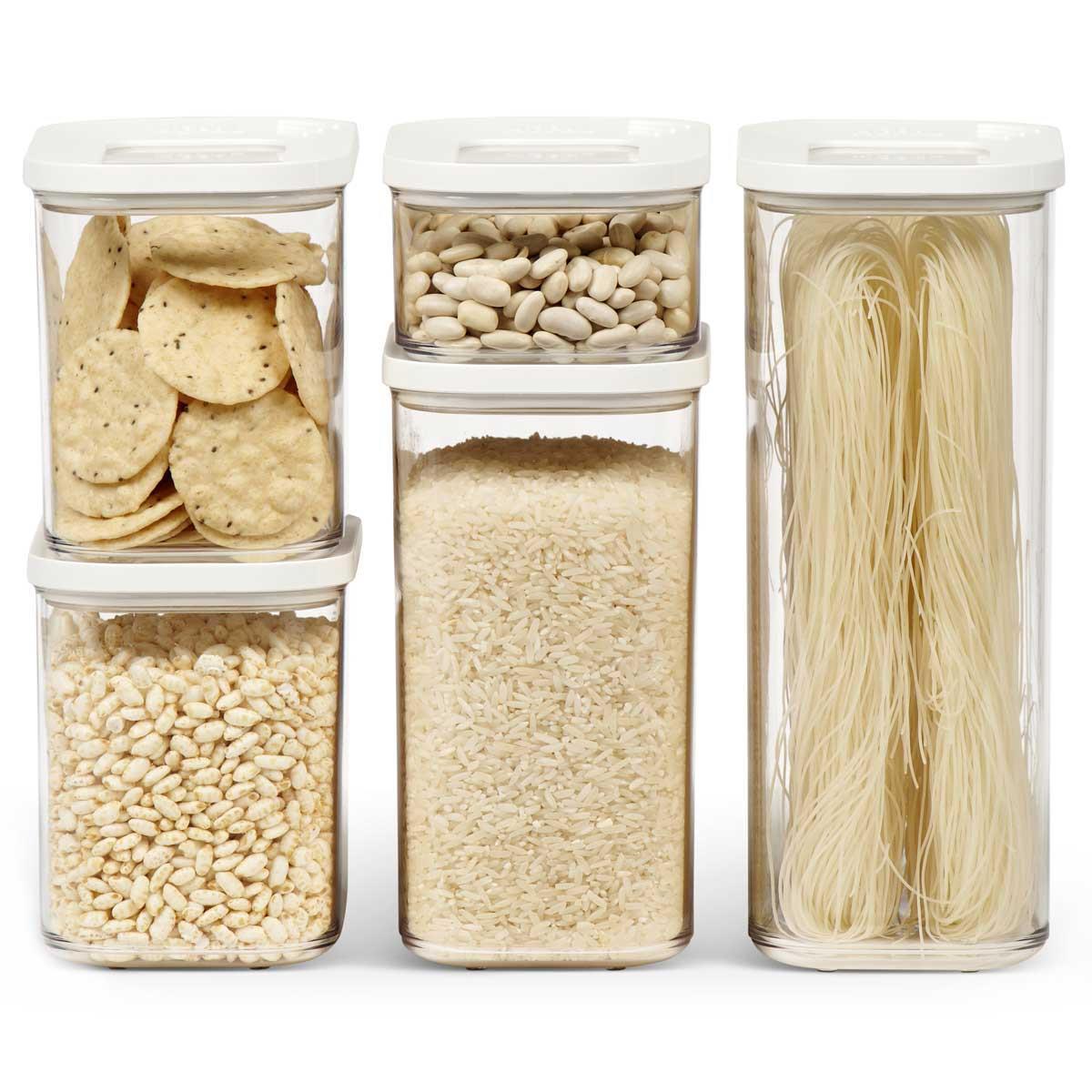 Stackable Food Storage Containers – 10 Pieces - Home & Kitchen online Tanzania | GAMORA ONLINE