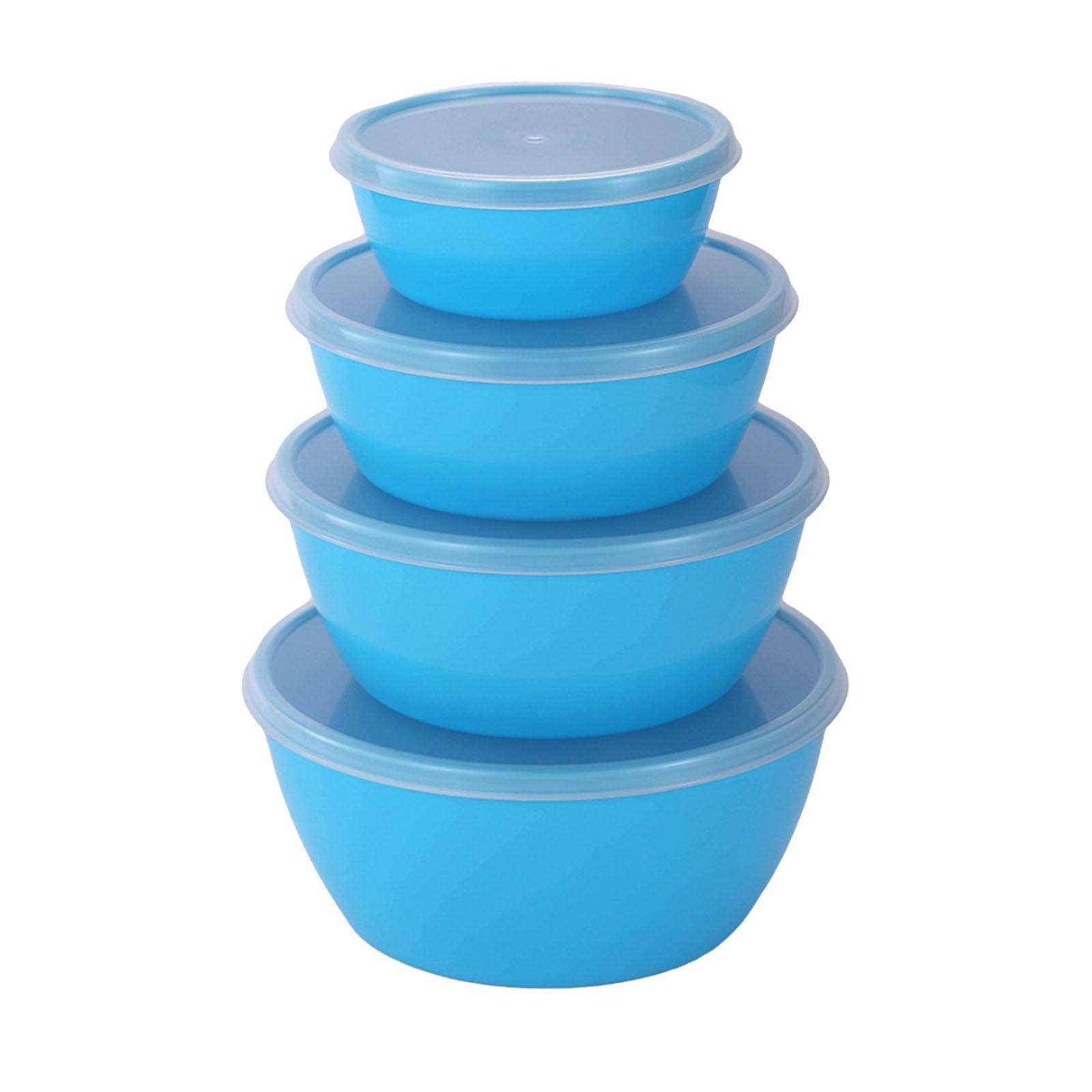 Plastic Food Storage Bowl Set 4