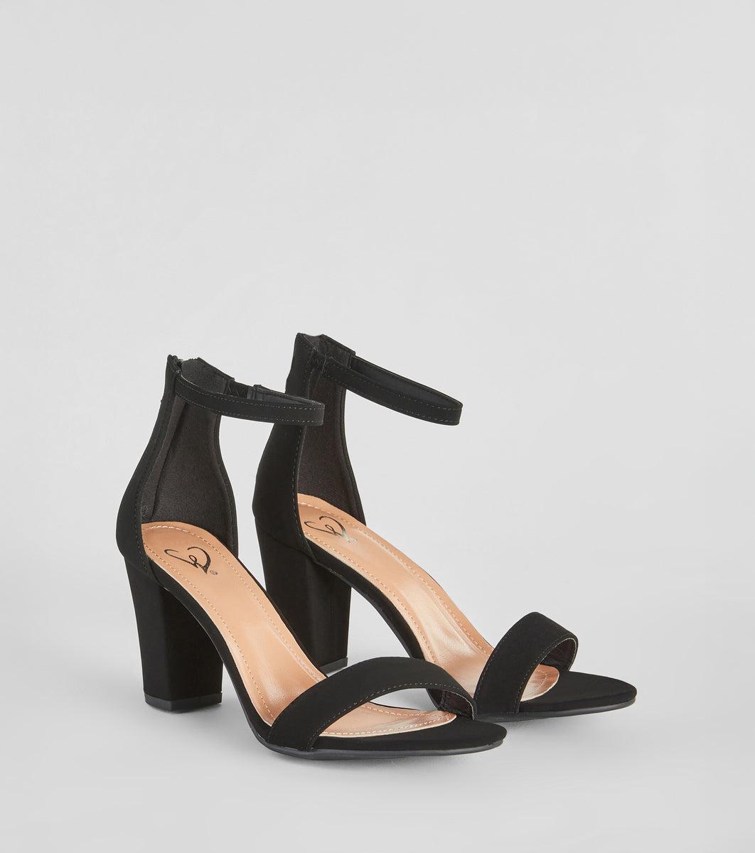 Open-Toe Block Heel Sandals 2
