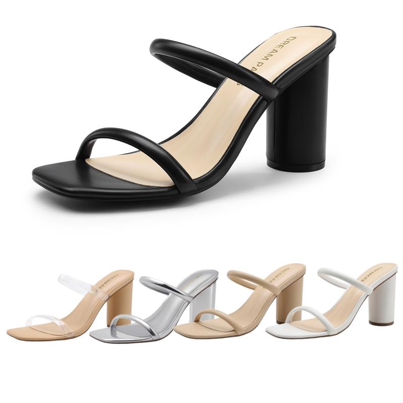 Open-Toe Block Heel Sandals 4