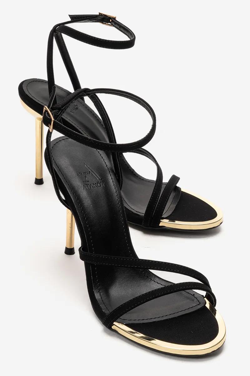 Golden Cross-Strap Stiletto Sandals - Shoes online Tanzania | GAMORA ONLINE