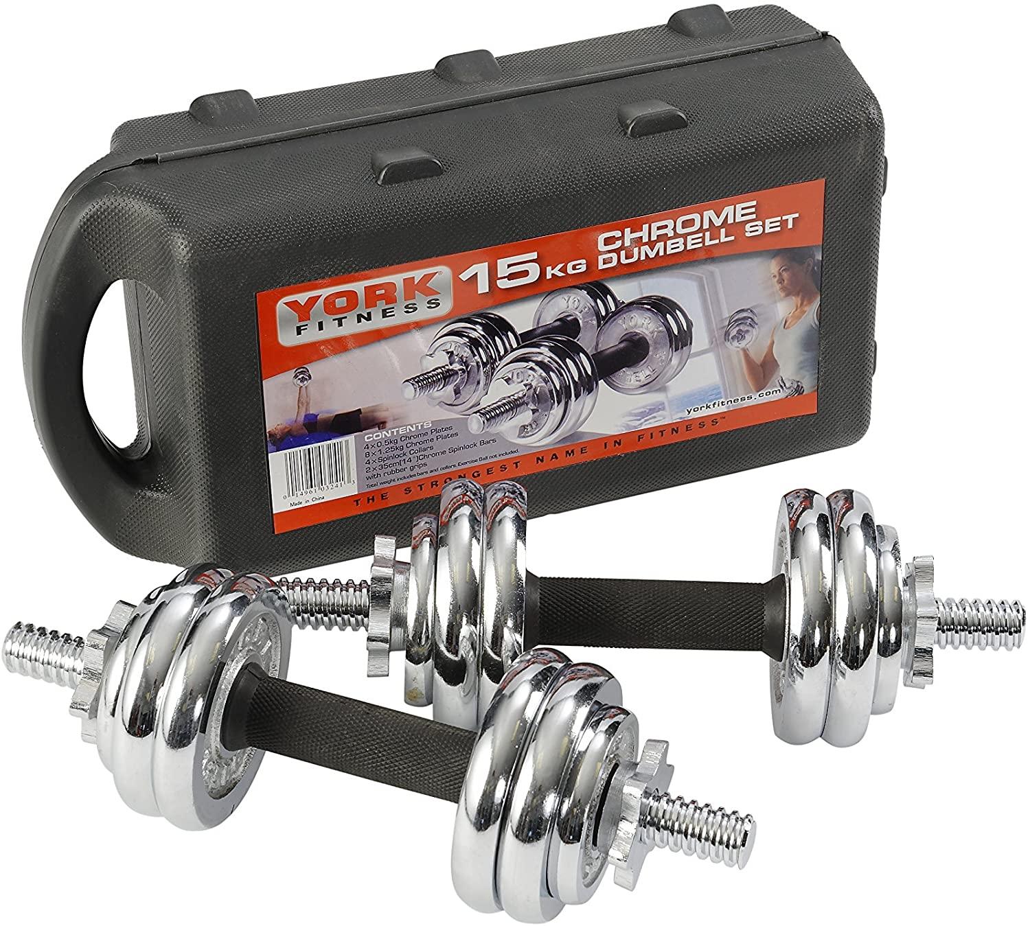 15KG Chrome Dumbbell Set 4