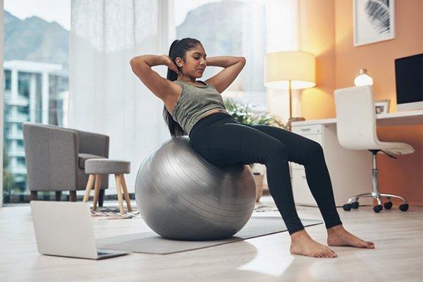 Yoga & Fitness Ball with Foot Pump 6