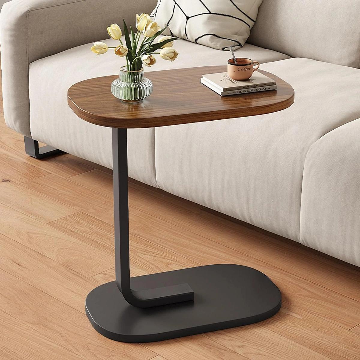 Modern C-Shaped Side Table 6