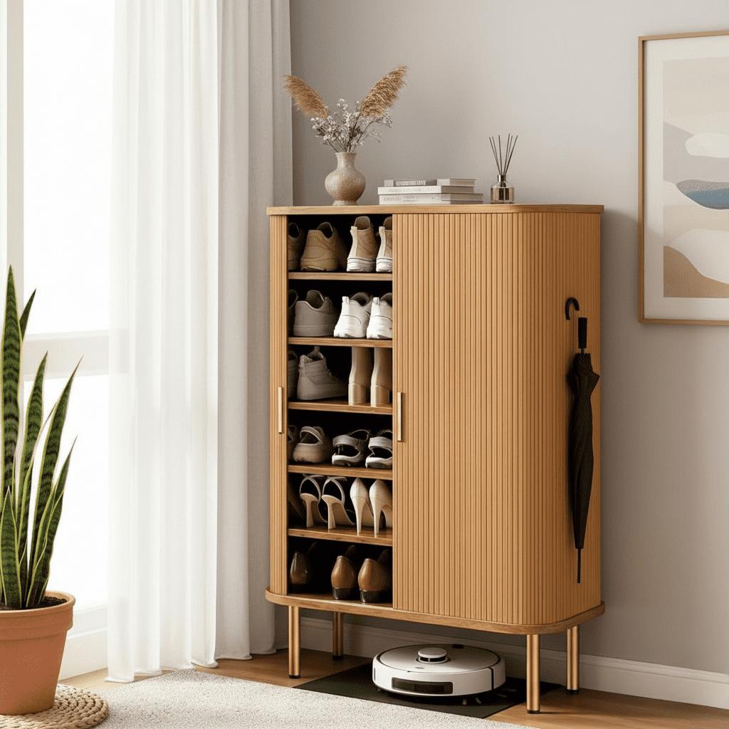 Wooden Shoe Cabinet 2