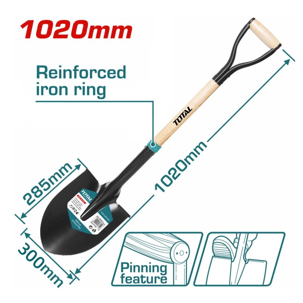 Total Garden Shovel 9.5 With Wooden Handle - Garden & Outdoor online Tanzania | GAMORA ONLINE
