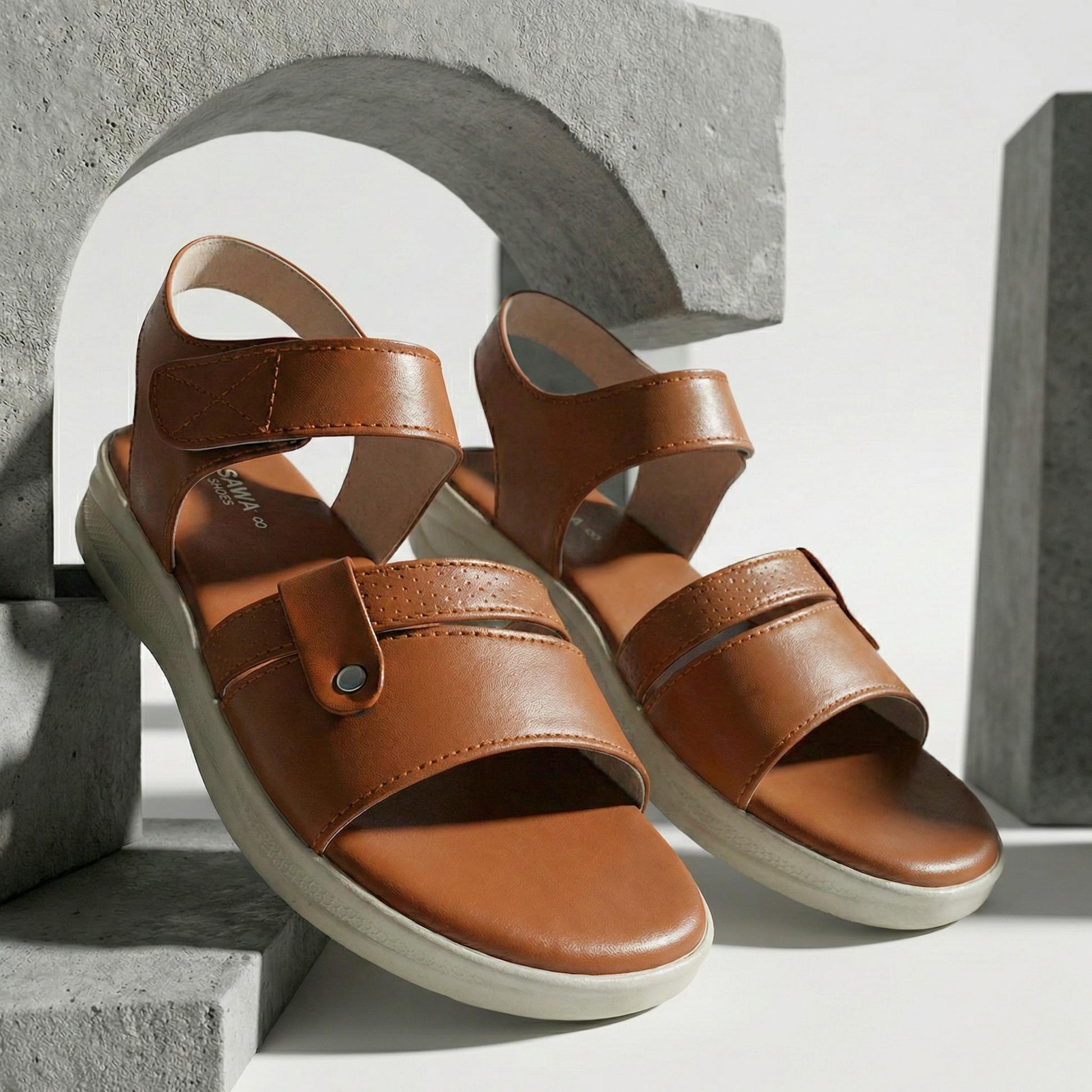 Women's Brown Comfort Sandals - Shoes online Tanzania | GAMORA ONLINE