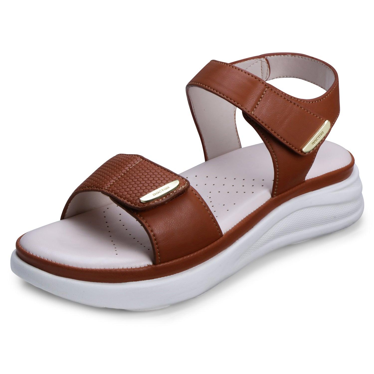 Women's Brown Comfort Sandals 4