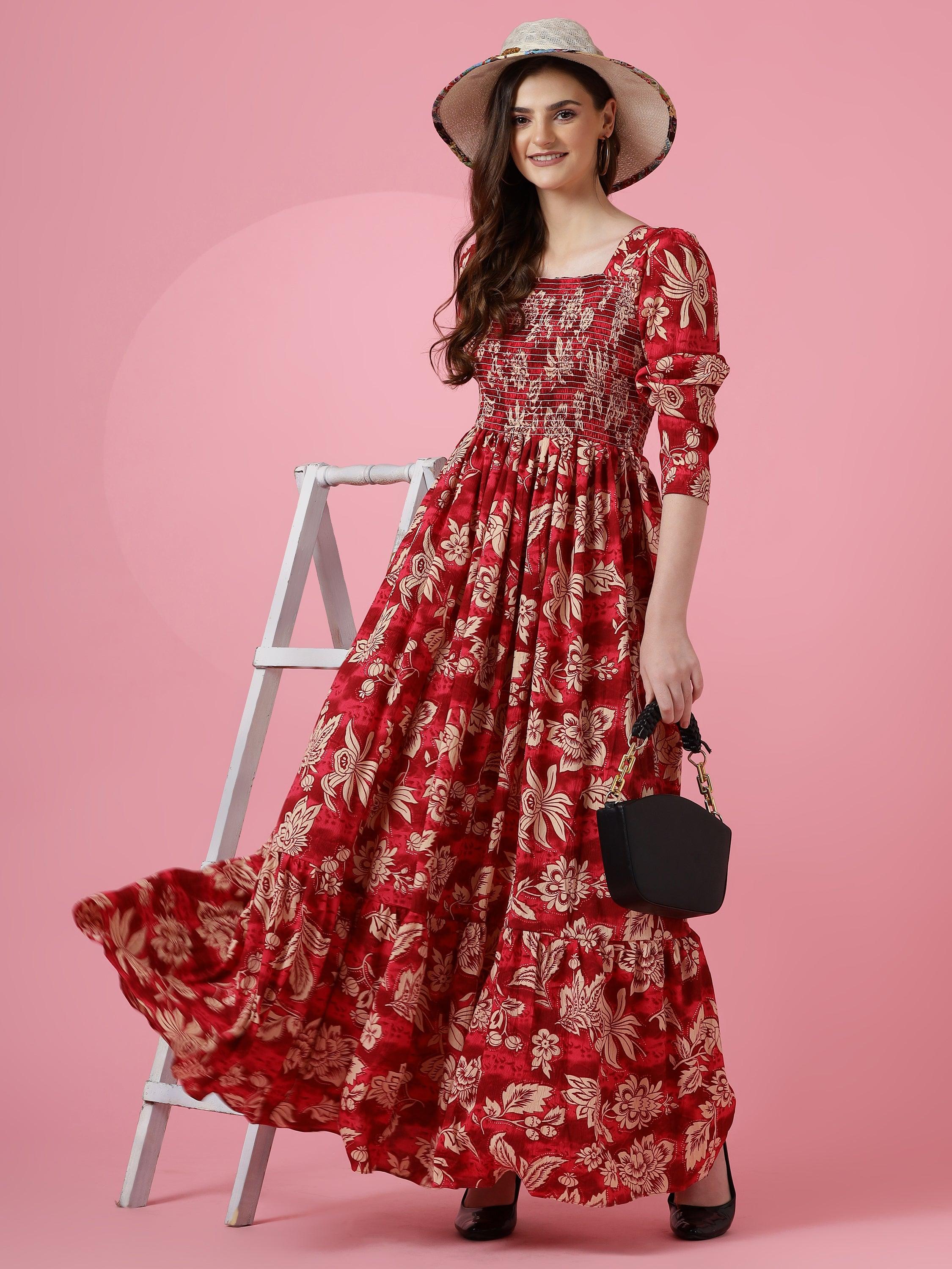 Women's Floral Maxi Dress 3