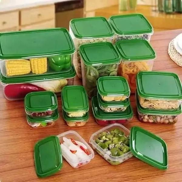 17-Piece Transparent Food Storage Container Set 4