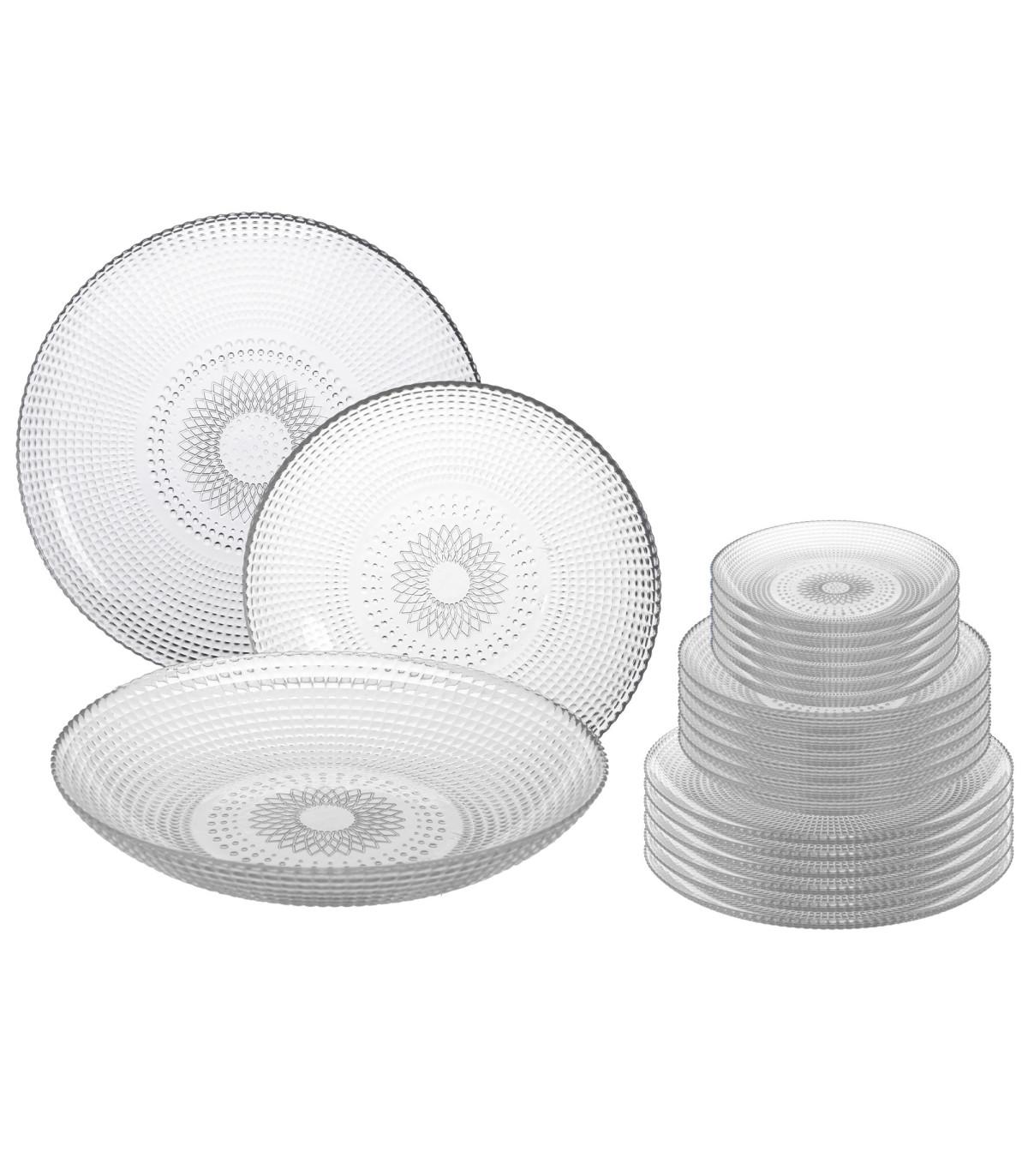 18-Piece Modern Glass Dinnerware Set - Home & Kitchen online Tanzania | GAMORA ONLINE