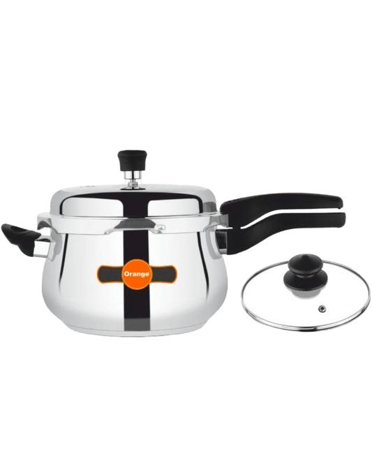 Orange Elegant Handi Pressure Cooker 3.5L 3