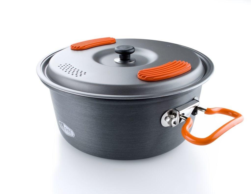 Orange Hard Anodized Top Aluminium Pot 2