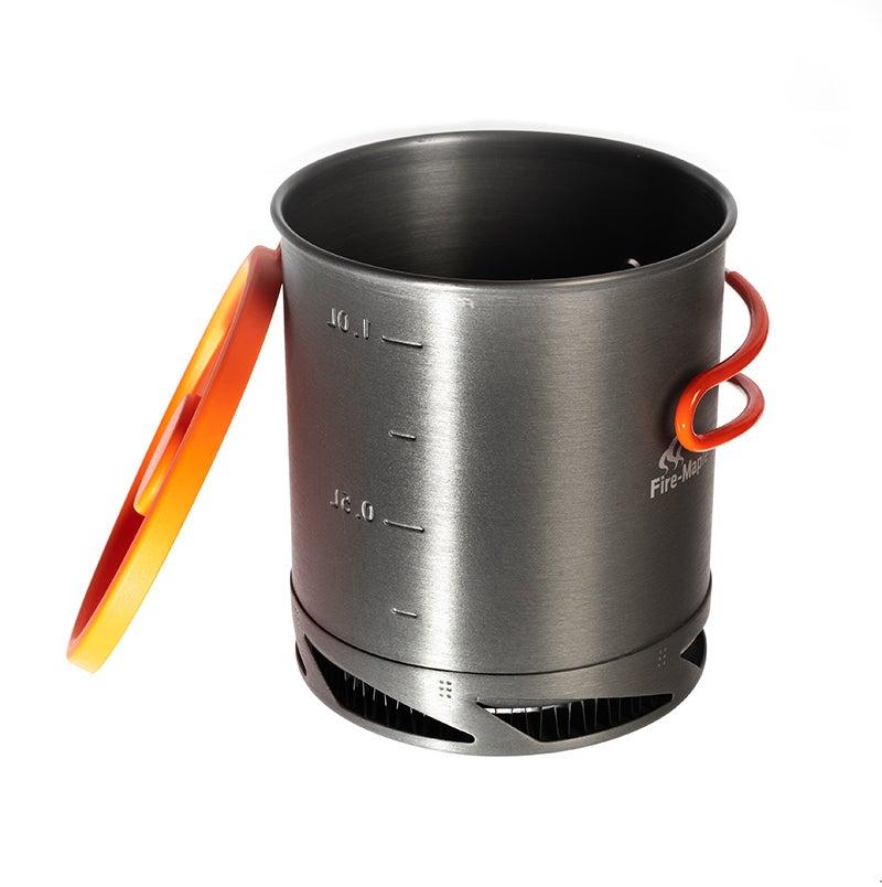 Orange Hard Anodized Top Aluminium Pot 4