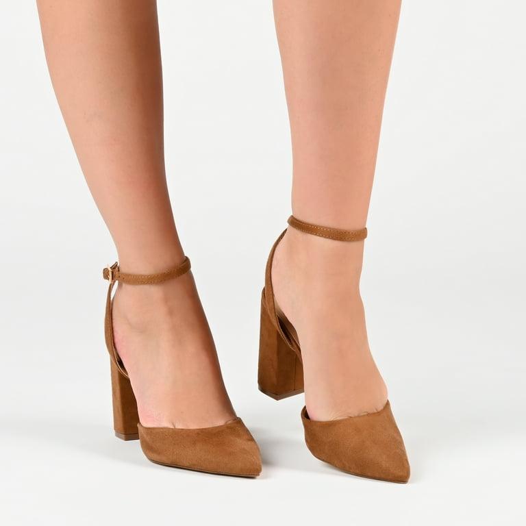 Suede Ankle-Strap Block Heels - Shoes online Tanzania | GAMORA ONLINE