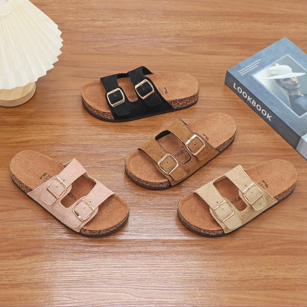 Double-Buckle Slide Sandals - Shoes online Tanzania | GAMORA ONLINE