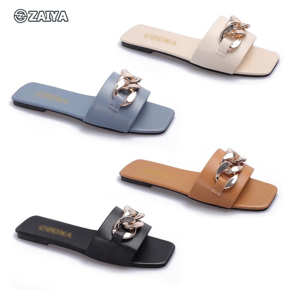 Gold-Chain Flat Sandals 2