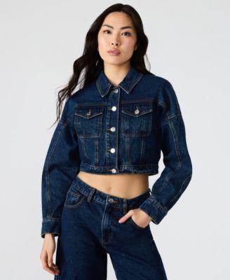 Women's Cropped Denim Jacket 5