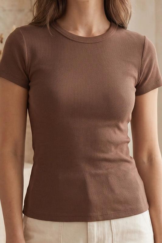 Women's Ribbed Stretch Knit Top - Women's Fashion online Tanzania | GAMORA ONLINE