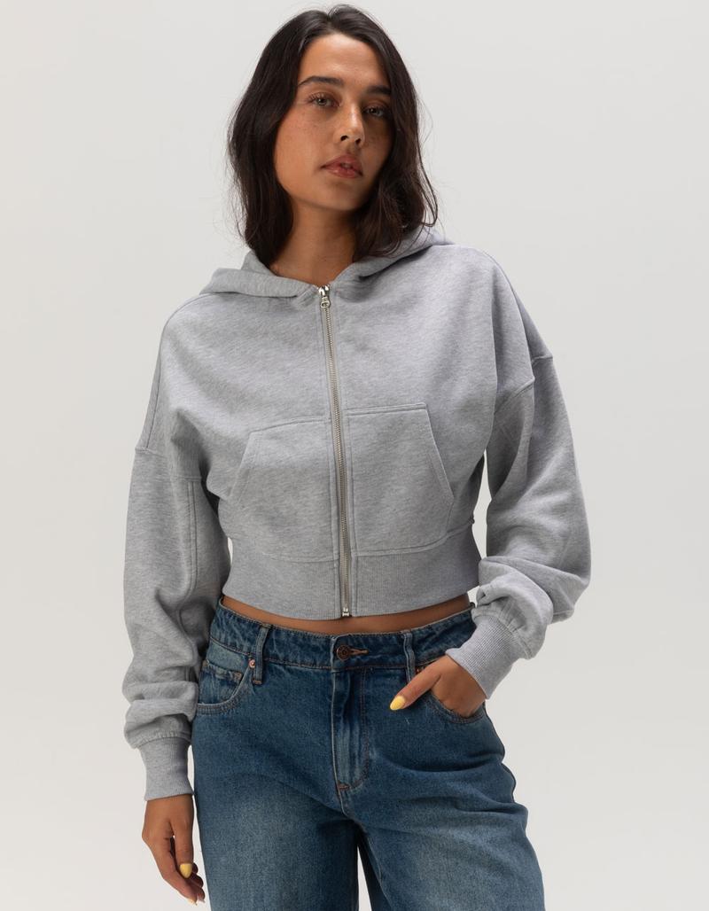 Women's Cropped Zip-Up Hoodie - Women's Fashion online Tanzania | GAMORA ONLINE