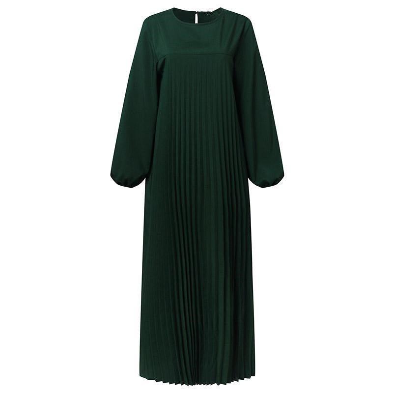 Women's Pleated Elegant Maxi Abaya 3