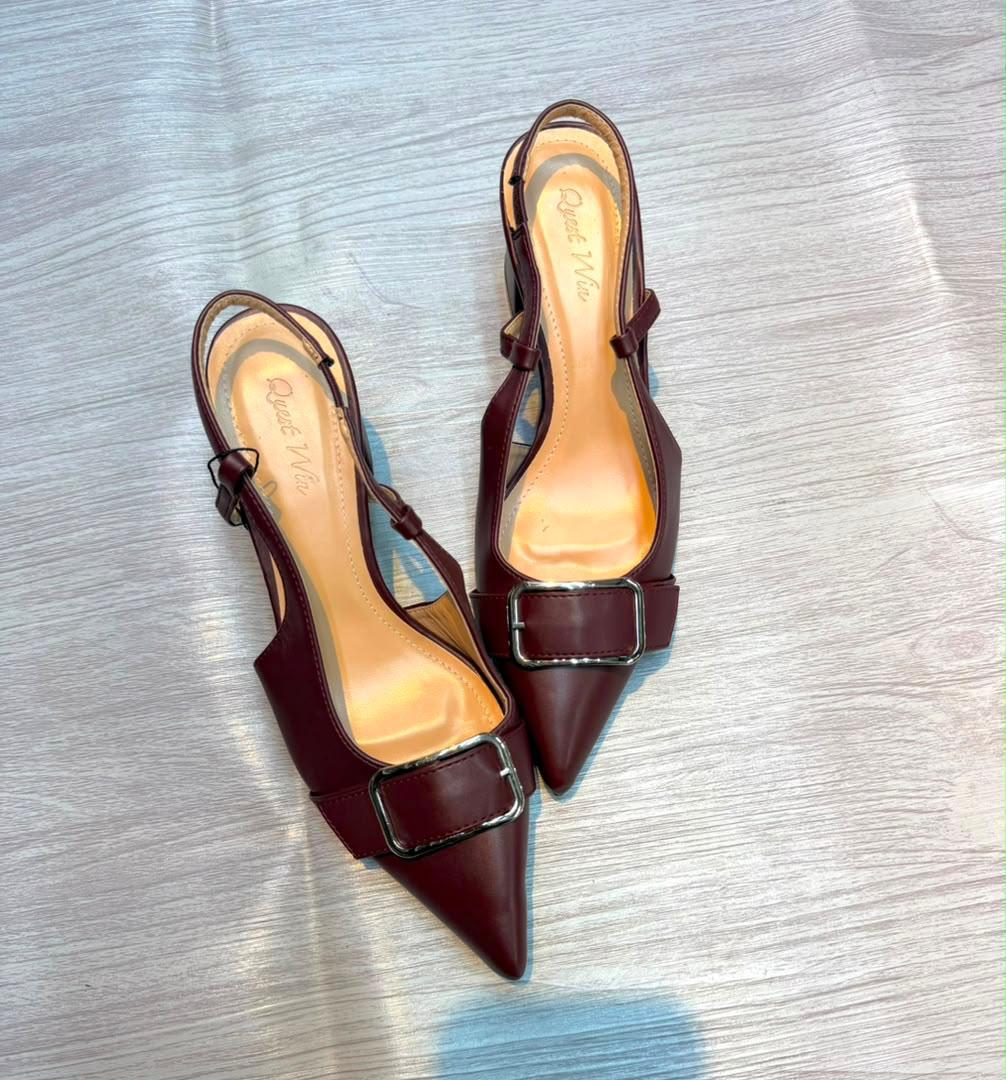Quest Win Women's Slingback Heels 4